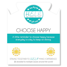 Load image into Gallery viewer, Choose Happy Charm Bracelet - TJazelle HELP Collection