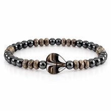 Load image into Gallery viewer, Chrome Worry Stone Harper Luxe Crystal Rhythm Bracelet