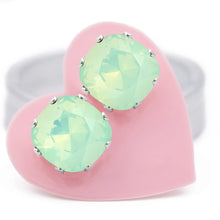 Load image into Gallery viewer, Chrysolite Opal Cushion Earrings -  JoJoLovesYou