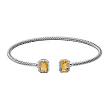 Load image into Gallery viewer, Citrine Glitz Bangle Bracelet - Samuel B