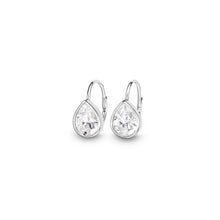 Load image into Gallery viewer, Clear Leverback Drop Earrings Medium - Chloe &amp; Lois