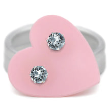 Load image into Gallery viewer, Clear Micro Mini Bling Sterling Silver Stud Earrings - JoJoLovesYou