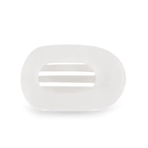 "Coconut White" Small Flat Round Clip - Teleties