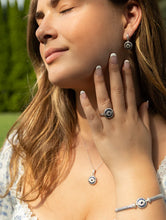 Load image into Gallery viewer, Contessa di Capri Sterling Silver Evil Eye Ring