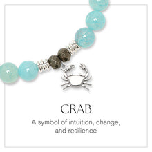 Load image into Gallery viewer, "Crab"Charm Bracelet - Sterling Silver TJazelle