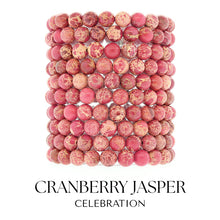 Load image into Gallery viewer, "Festive" Cranberry Jasper Stacker - TJazelle