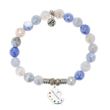Load image into Gallery viewer, "Create" Painters Pallet Silver Charm Bracelet - TJazelle