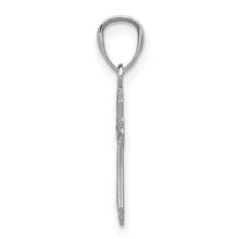Load image into Gallery viewer, Mini Budded Cross Pendant - 14K White Gold