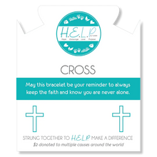 Load image into Gallery viewer, Cross Charm Bracelet - TJazelle HELP Collection