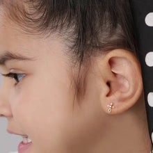 Load image into Gallery viewer, 14K Gold-Plated Children’s Cross Earrings - Cherished Moments