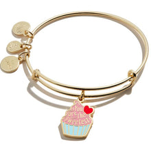Load image into Gallery viewer, "You are the Sweetest" Cupcake Charm Bangle - Alex and Ani Bracelet