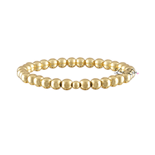 Load image into Gallery viewer, 6mm Gold Beaded Bracelet