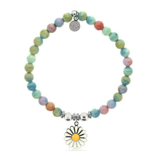 Load image into Gallery viewer, Enamel Daisy TJazelle H.E.L.P Charm Bracelet