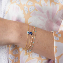 Load image into Gallery viewer, Dawn's Dainty Evil Eye Bracelet