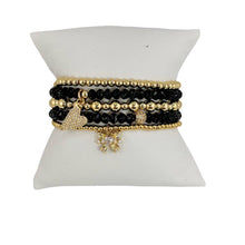 Load image into Gallery viewer, Sami Little Bow Bracelet: Gold / Boxy Bow
