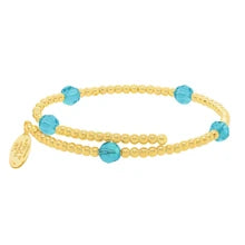 Load image into Gallery viewer, December Birthstone Gold-Filled Bead Wrap- By Wind &amp; Fire
