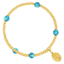 Load image into Gallery viewer, December Birthstone Gold-Filled Bead Wrap- By Wind &amp; Fire