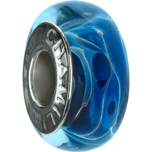 Deep Ocean Murano Glass Bead - Chamilia