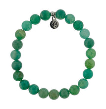 Load image into Gallery viewer, "Fortune" Green Fire Agate Stacker - TJazelle