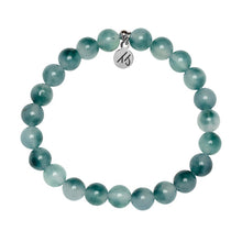 Load image into Gallery viewer, Teal White Jade "Harmony" Stacker - TJazelle
