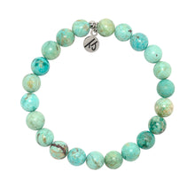 Load image into Gallery viewer, &quot;Strength&quot; Peruvian Turquoise Stacker - TJazelle