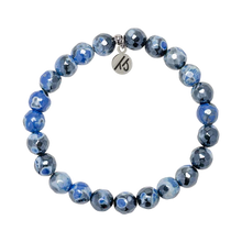 Load image into Gallery viewer, &quot;Stability&quot; Denim Blue Agate Stacker - TJazelle