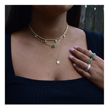 Load image into Gallery viewer, 14k Rose Gold &amp; Diamond Small Initial Necklace "D"