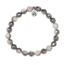 Load image into Gallery viewer, Silver Dipped Moonstone "Dreamer" Stacker - TJazelle