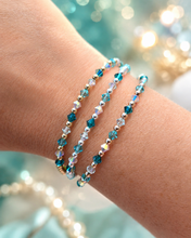 Load image into Gallery viewer, "Aqua Wave" Crystal Bracelet - Amanda Style - Our Whole Heart