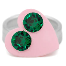 Load image into Gallery viewer, Emerald Bling Sterling Silver Stud Earrings - JoJoLovesYou
