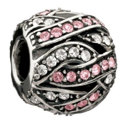 Entwined Pink & Clear Bead - Chamilia