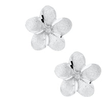 Load image into Gallery viewer, Flower Stud Screw Back Earrings - Sterling Silver