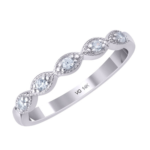 Everlove Stackable Wedding Band - 14K White Gold