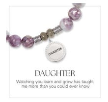 Load image into Gallery viewer, Daughter Disc Silver Charm Bracelet - TJazelle
