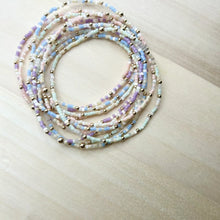Load image into Gallery viewer, Pink Seed Bead Bracelet - Dainty Stretch Bracelet
