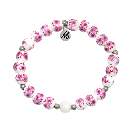 Pink Floral Moments Bracelet - TJazelle