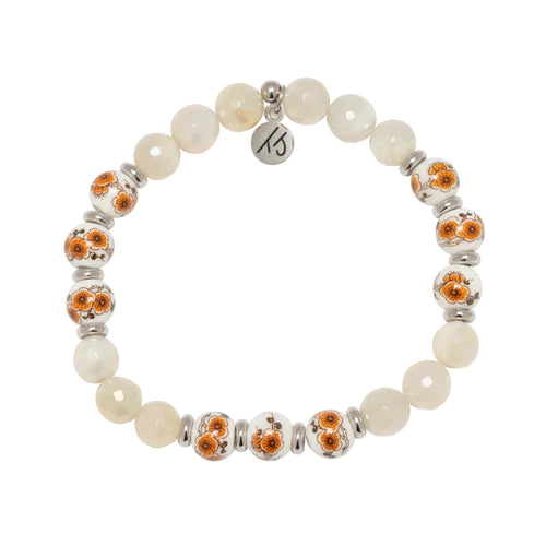 Moonstone Lily Floral Moments Bracelet - TJazelle