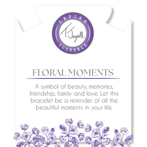 Purple Floral Moments Bracelet - TJazelle