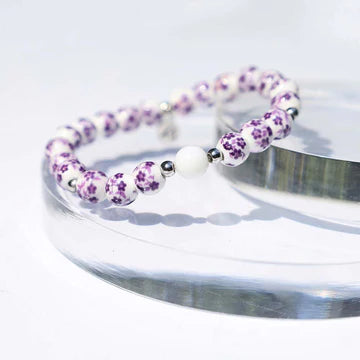 Purple Floral Moments Bracelet - TJazelle