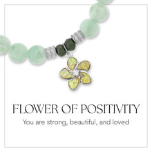 Load image into Gallery viewer, Flower of Positivity Silver Charm Bracelet - TJazelle *Retired*