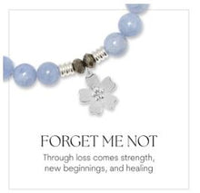 Load image into Gallery viewer, "Forget Me Not" Silver Charm Bracelet - TJazelle