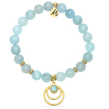 Load image into Gallery viewer, Generations Larimar Gold Charm Bracelet - TJazelle