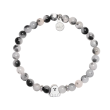 Load image into Gallery viewer, &quot;BOO-TIFUL&quot; Ghost Charm Bracelet - TJazelle HELP Halloween Collection