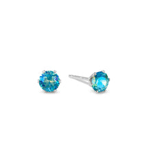 Load image into Gallery viewer, Glacier Ultra Micro Mini Bling Sterling Silver Stud Earrings - JoJoLovesYou