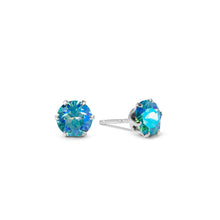 Load image into Gallery viewer, Glacier Micro Mini Bling Sterling Silver Stud Earrings - JoJoLovesYou