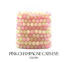 Load image into Gallery viewer, "Glow" Pink Champagne Cats Eye Stacker - TJazelle