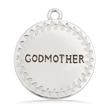 Load image into Gallery viewer, Godmother Disc Silver Charm Bracelet - TJazelle