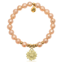 Load image into Gallery viewer, Sunflower Gold Charm Bracelet - TJazelle