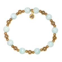 Load image into Gallery viewer, Hemimorphite &amp; Gold Day By Day Beaded Bracelet - TJazelle