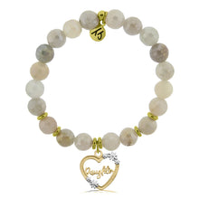 Load image into Gallery viewer, Gold Daughter Heart Charm Bracelet - TJazelle